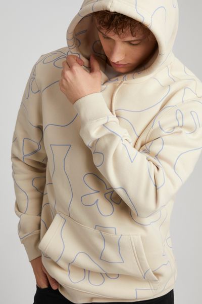 Sweat imprimé à capuche