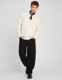 Pull matière fantaisie