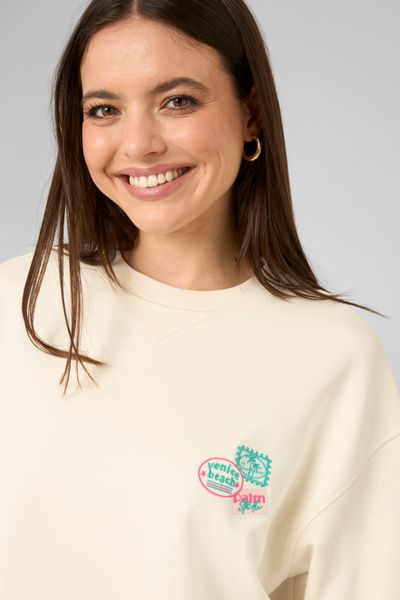 Sweat brod&eacute; manches courtes