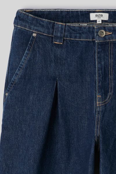 Loose jean ample &agrave; plis