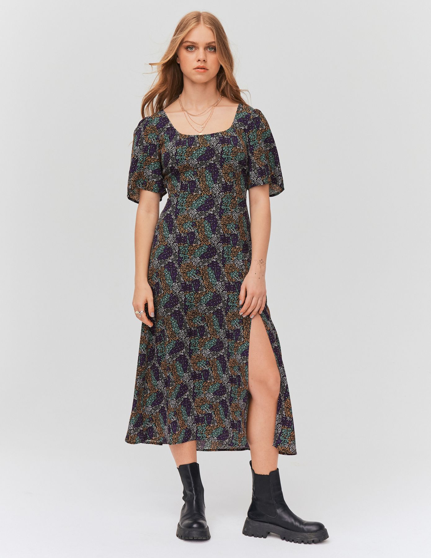 Robe longue dos ouvert