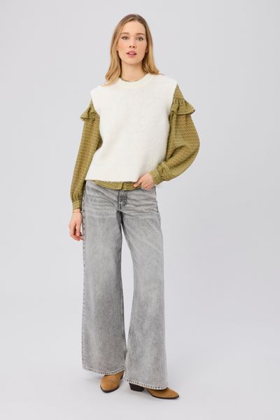 Pull sans manches uni