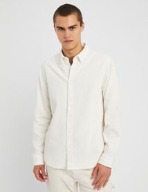Chemise droite en velours