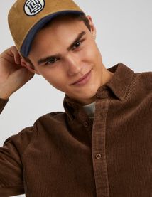 Chemise droite en velours