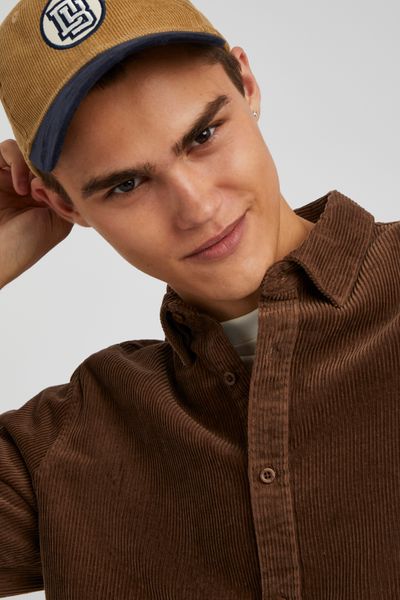 Chemise droite en velours