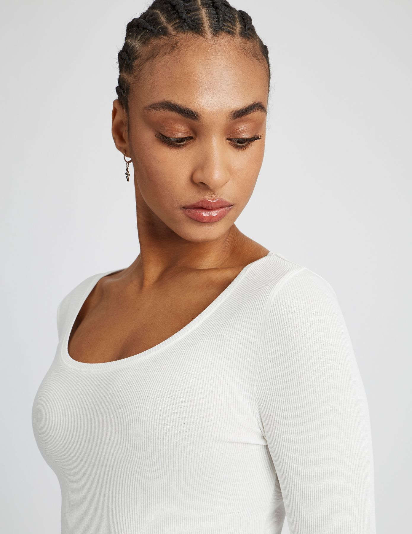 T-shirt fin manches longues