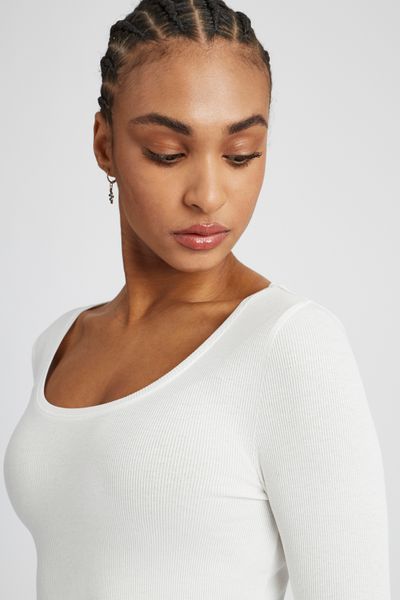 T-shirt fin manches longues