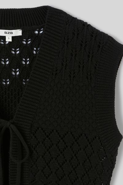 gilet court en crochet