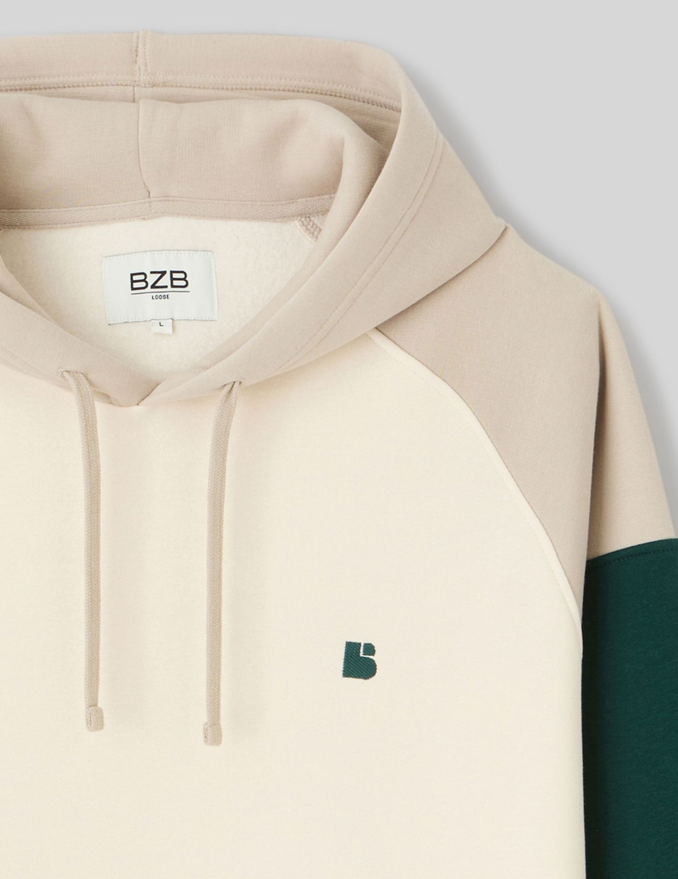 Sweat colorblock à capuche