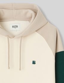 Sweat colorblock à capuche