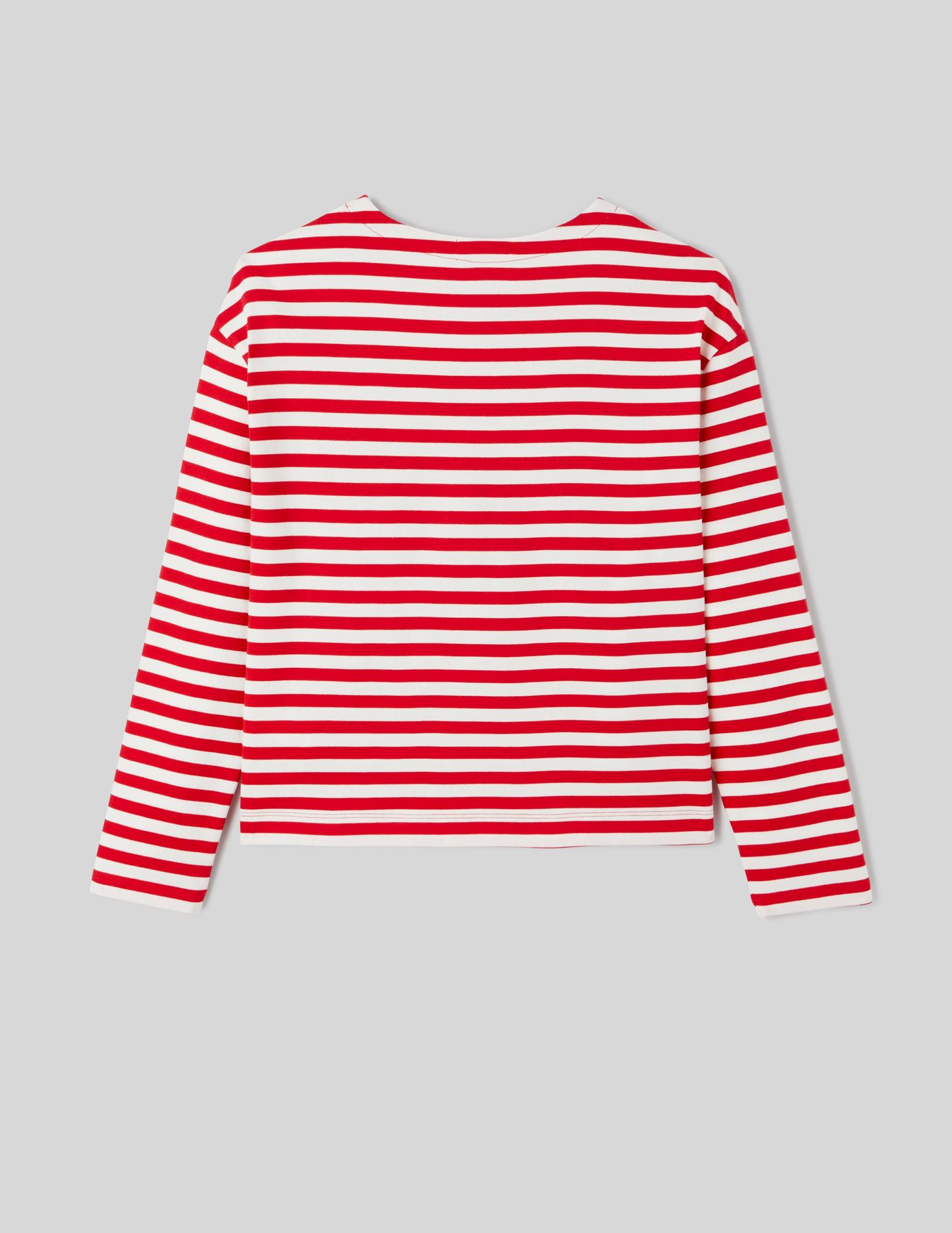 T-shirt brodé rayé