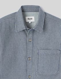 Veste boutonnée à rayures