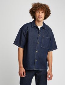 Chemise manches courtes en jean