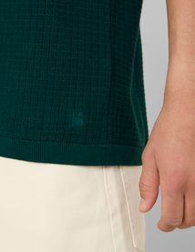 Polo maille c&ocirc;tel&eacute;e