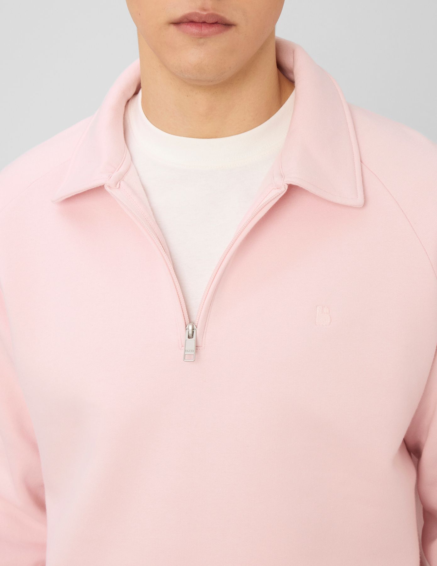 Sweat col polo zipp&eacute;