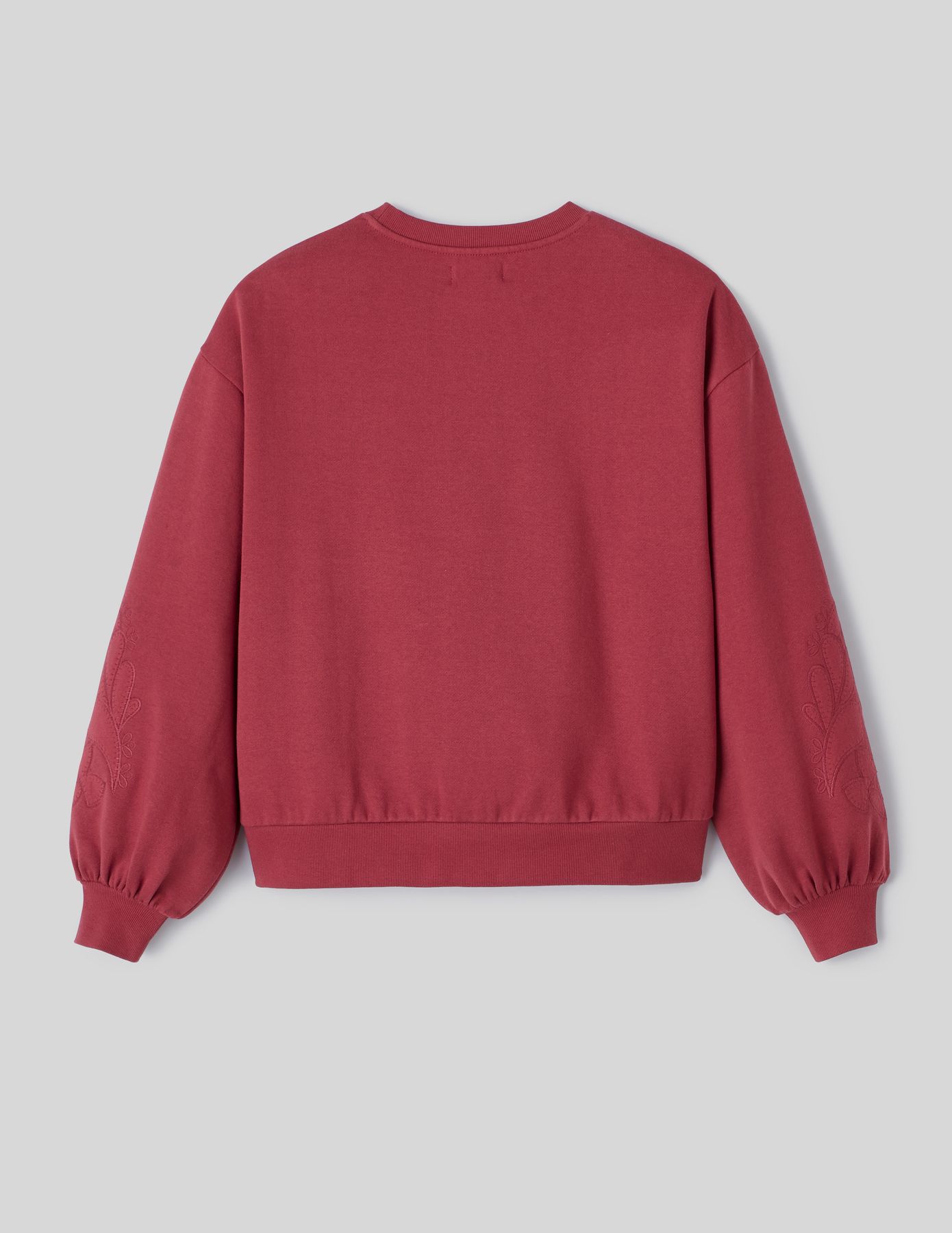 Sweat brodé manches