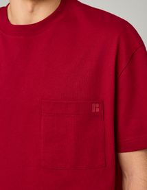 T-shirt boxy poche