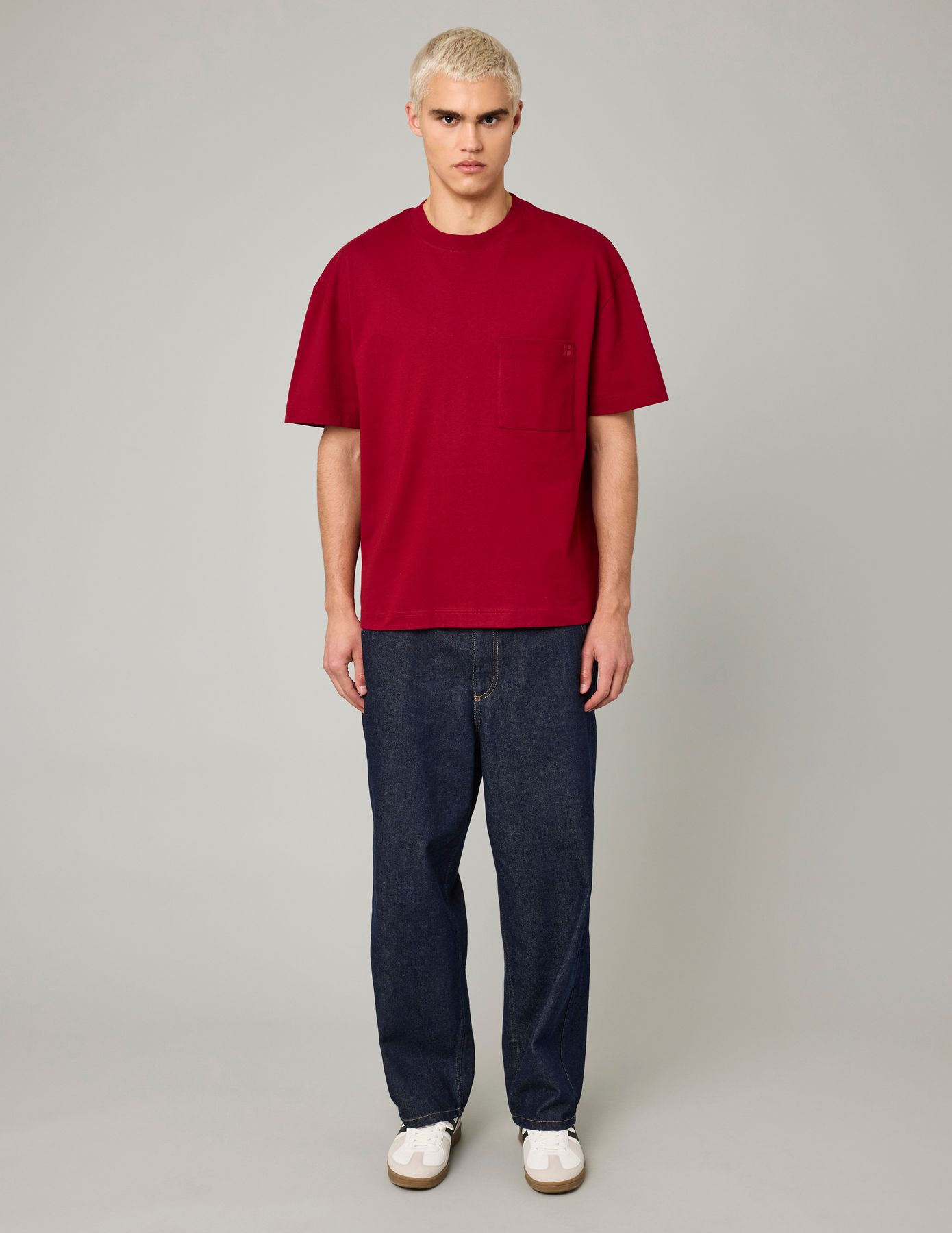 T-shirt boxy poche