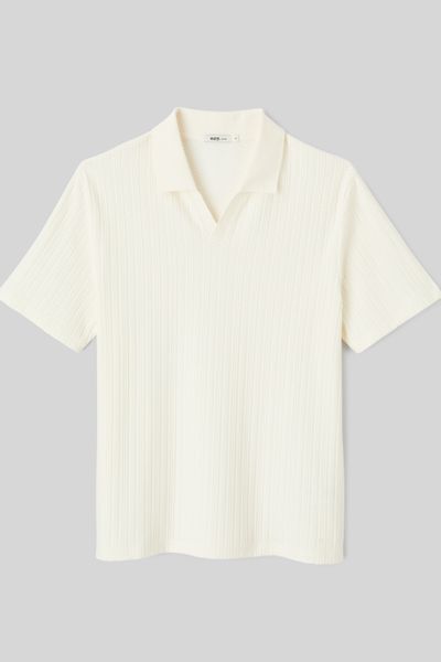 Polo matière fantaisie