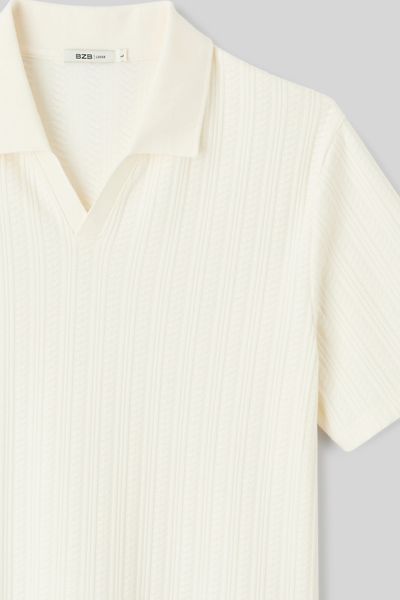 Polo matière fantaisie