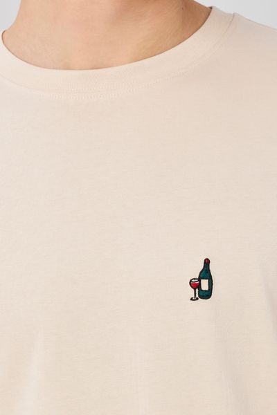 T-shirt broderie poitrine