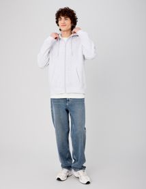 Sweat zipp&eacute; &agrave; capuche