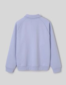 Sweat col polo zipp&eacute;