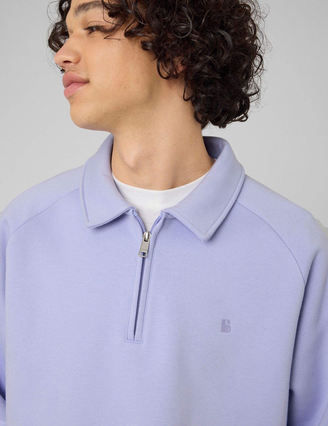 Sweat col polo zipp&eacute;