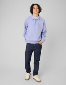 Sweat col polo zipp&eacute;