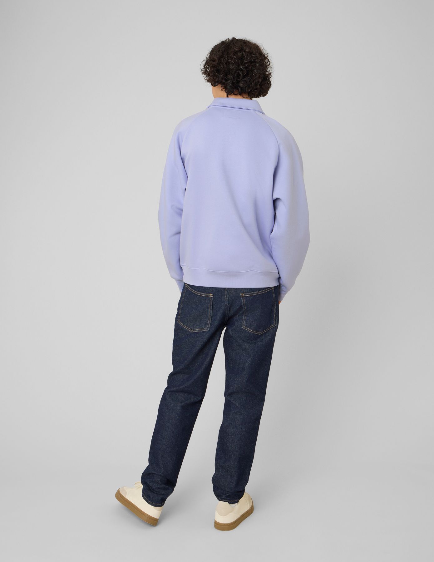 Sweat col polo zipp&eacute;