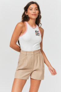 Short à pinces femme