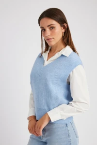 Pull sans manches femme