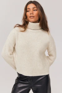 Pull col rond femme