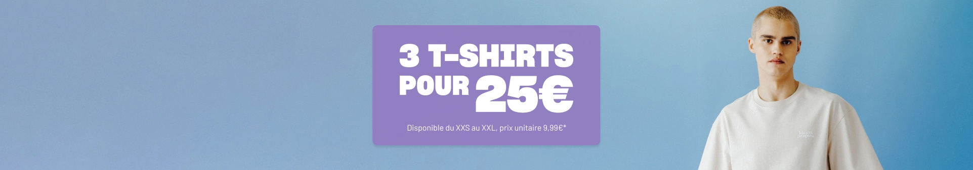 Lot tshirt tshirt homme 3 pour 25€