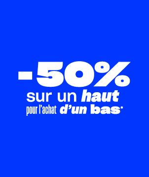 50% sur un haut