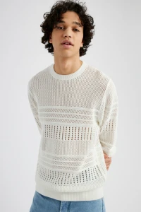 pull col rond homme