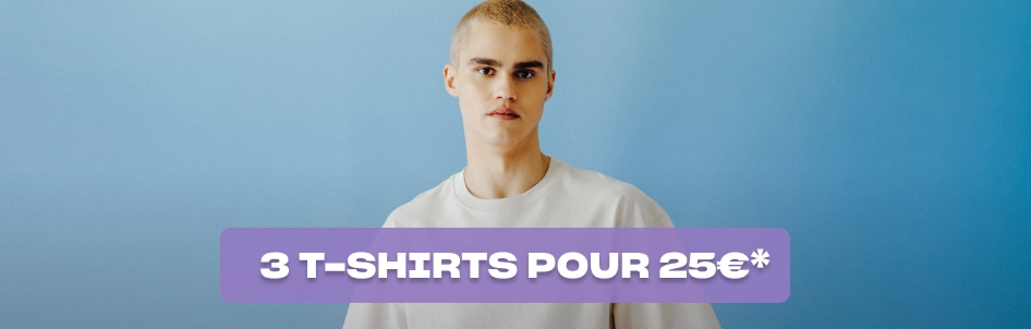 Lot tshirt tshirt homme 3 pour 25€