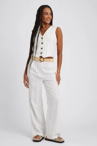 Pantalon lin Femme BZB